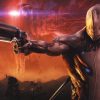 Warframe statistics: Game character holding a gun